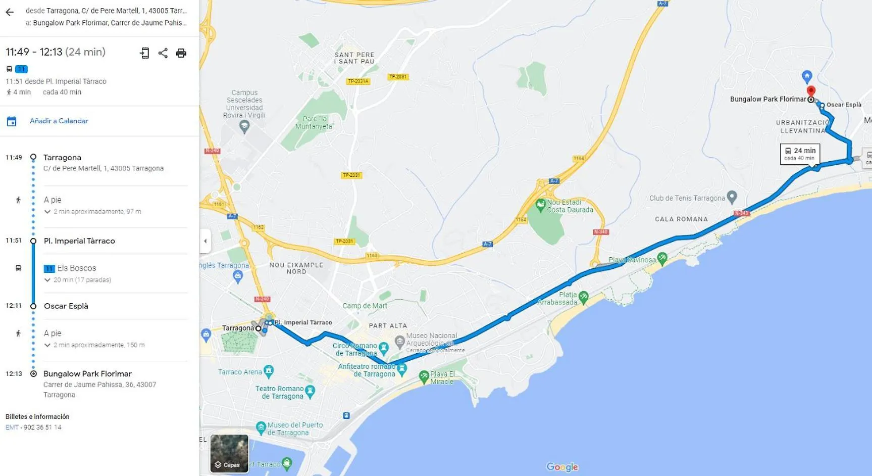 Apartment Acogedor Bungalow Park Florimar Tarragona